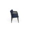 Lesro Lenox Steel 4 Seat Tandem Seating Metal Frame, Charcoal, RF Blueberry Back, MD Ink Seat LS4103 - alternate 2